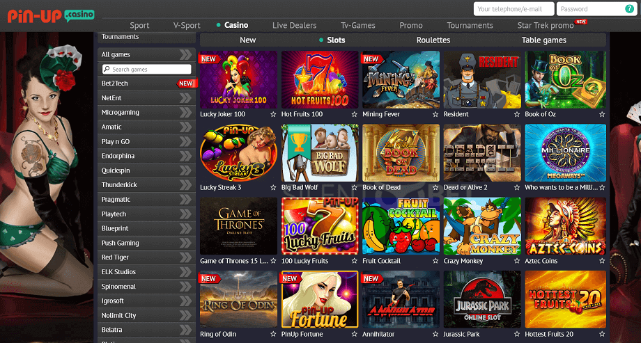 casino pin up online